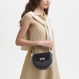 Portobello Crossbody Navy Suede & Smooth Navy