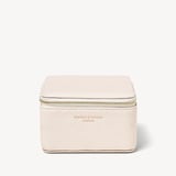 Travel Watch & Ring Box with Pocket Ivory Pebble