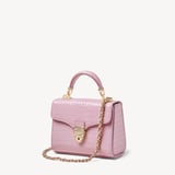 Mini Mayfair® with Silk Neck Scarf Deep Shine Powdered Lilac Small Croc
