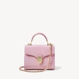 Mini Mayfair® with Silk Neck Scarf Deep Shine Powdered Lilac Small Croc
