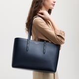 Regent Tote Navy Saffiano