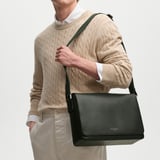 Reporter Messenger Forest Green Saffiano
