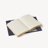 A7 Pocket Refillable Luxury Journal Navy Pebble with Soft Suede Lining