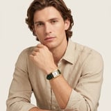 Mayfair® Classic Watch 23ct Gold Plated - Deep Shine Evergreen Croc