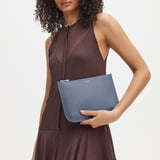 Large Ella Pouch Heritage Blue Pebble