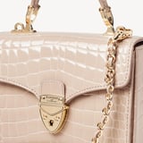 Mini Mayfair® Soft Taupe Patent Croc