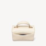 Mini Mayfair® Ivory Patent Croc