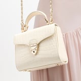 Mini Mayfair® Ivory Patent Croc