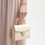 Mini Mayfair® Ivory Patent Croc