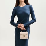 Mini Mayfair® Soft Taupe Patent Croc