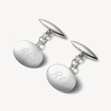 Domed & Torpedo Cufflinks Sterling Silver 925