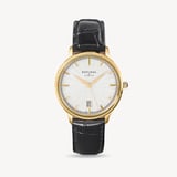 Mount Street Watch Yellow Gold PVD - Deep Shine Black Croc