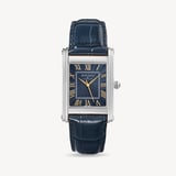 Mayfair® Classic Watch Stainless Steel - Deep Shine Navy Croc