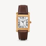 Mayfair® Classic Watch 23ct Gold Plated - Smooth Chocolate