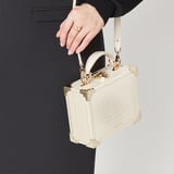 Trunk Deep Shine Ivory Small Croc