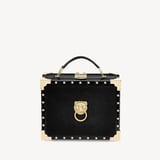 Trunk Black Velvet & Deep Shine Croc with Studs