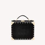 Trunk Black Velvet & Deep Shine Croc with Studs