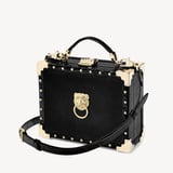 Trunk Black Velvet & Deep Shine Croc with Studs
