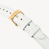 Mayfair® Classic Watch 23ct Gold Plated - White Lizard
