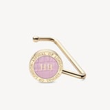 Aspinal Handbag Hook Deep Shine Powder Lilac Small Croc