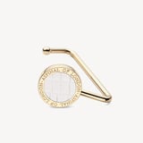 Aspinal Handbag Hook Deep Shine Chalk White Small Croc
