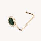 Aspinal Handbag Hook Deep Shine Evergreen Small Croc