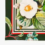 Secret Forest Silk Scarf Green Pure Silk