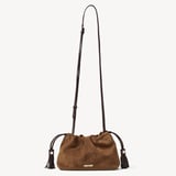 Soho Midi Crossbody Praline Suede & Chocolate Nappa