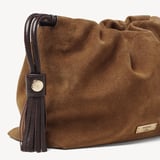 Soho Midi Crossbody Praline Suede & Chocolate Nappa