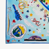 We Can Dream Again Silk Scarf Multi-Coloured Pure Silk
