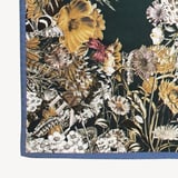 Ombre 'A' Floral Silk Scarf Alpine Green Pure Silk