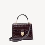 Midi Mayfair® Deep Shine Dark Amazon Brown Croc