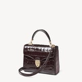 Midi Mayfair® Deep Shine Dark Amazon Brown Croc