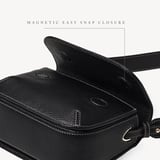 Ella Crossbody Black Milled Pebble