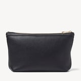 Hudson Large Pouch Black Milled Pebble