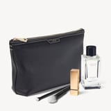 Hudson Large Pouch Black Milled Pebble