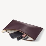 Large Essential Flat Pouch Fig Pebble