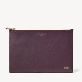 Large Essential Flat Pouch Fig Pebble