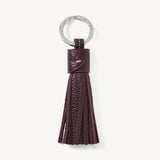 Hudson Tassel Keyring Wine Milled Pebble