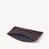 Hudson Slim Credit Card Holder Wine Milled Pebble