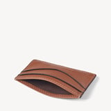 Hudson Slim Credit Card Holder Tan Milled Pebble