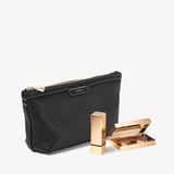 Hudson Small Pouch Black Milled Pebble