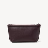 Hudson Small Pouch Wine Milled Pebble