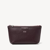 Hudson Small Pouch Wine Milled Pebble