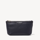 Hudson Small Pouch Classic Navy Milled Pebble