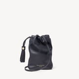 Soho Crossbody Pouch Classic Navy Milled Pebble