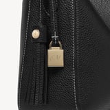 Bella Hobo Black Milled Pebble