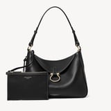 Bella Hobo Black Milled Pebble