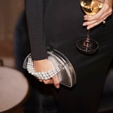 Luna Clutch Ivory Patent Croc