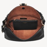 Bella Hobo Black Milled Pebble